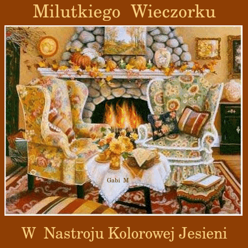 Kominek milutkiego wieczoru